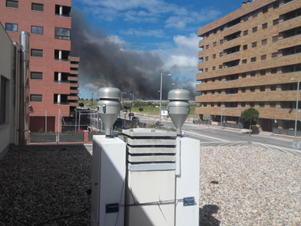 Estructura en contacto con el aire de la calle